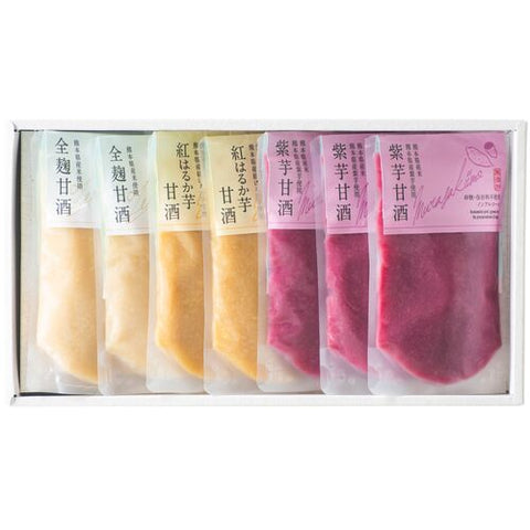 【山内本店・熊本】 3種の甘酒詰合せ(計7個)