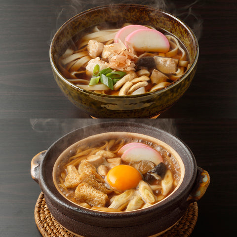 名古屋・きしめん亭|具材たっぷり みそ煮込うどん(4食)きしめん(2食) セット