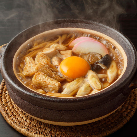 【名古屋・きしめん】具材たっぷり みそ煮込うどん(6食) 半生麺
