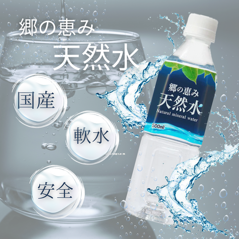 【郷の恵み天然水】500ml×48本(1箱24本入り×2ケース)