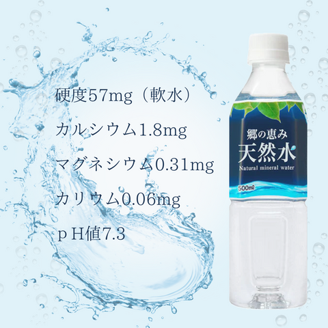 【郷の恵み天然水】500ml×48本(1箱24本入り×2ケース)
