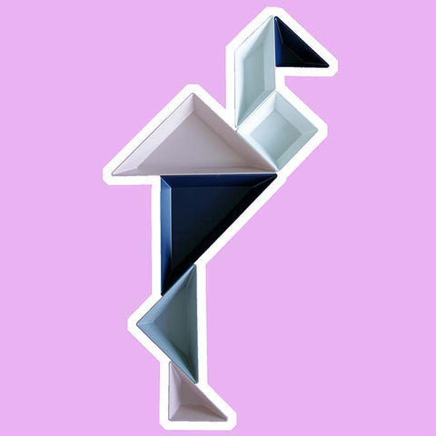 【KOZIOL】TANGRAM セパレートプレート（７点セット） ２色展開