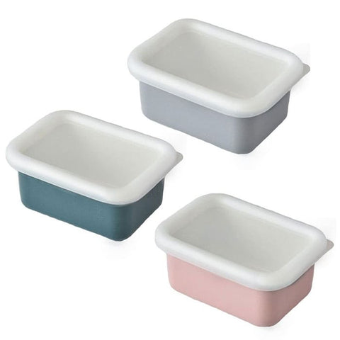 【富士ホーロー】保存容器 浅型 SS(300ml)コットンシリーズ FUJIHORO
