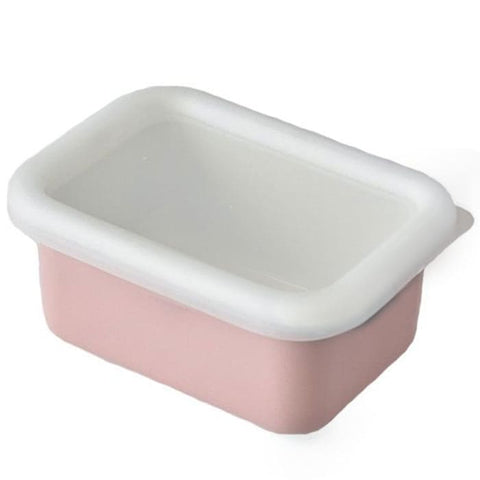 【富士ホーロー】保存容器 浅型 SS(300ml)コットンシリーズ FUJIHORO