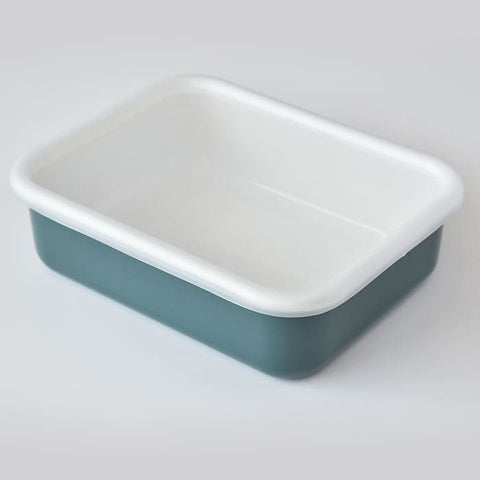 【富士ホーロー】保存容器 浅型 L(1.35L)コットンシリーズ FUJIHORO