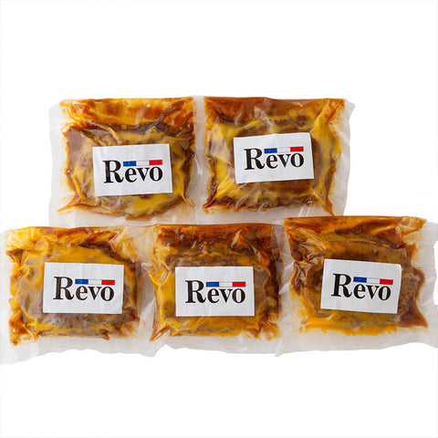 【洋食Revo・大阪】名物黒バーグ (200g×5個セット)ハンバーグ