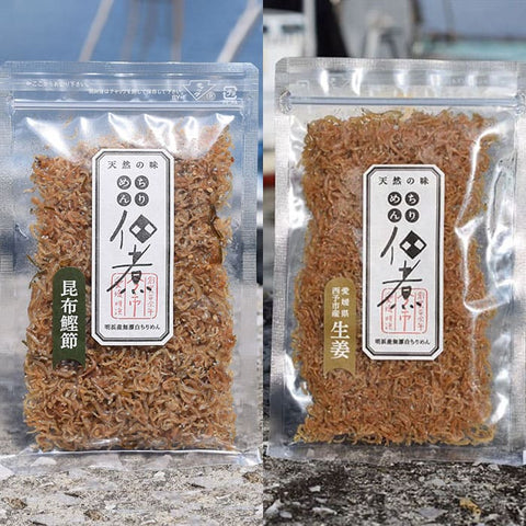 今市水産|ちりめん2種セット(昆布鰹、生姜)