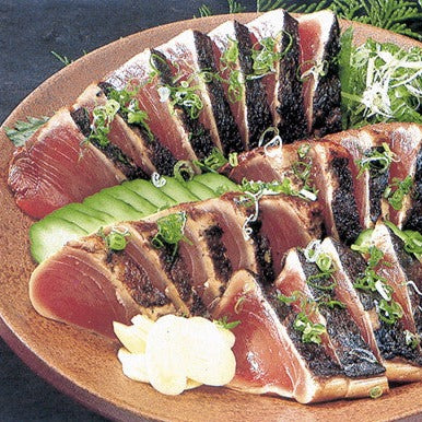 高知|一本釣り地鰹の藁焼きタタキ(旬凍)天日塩付