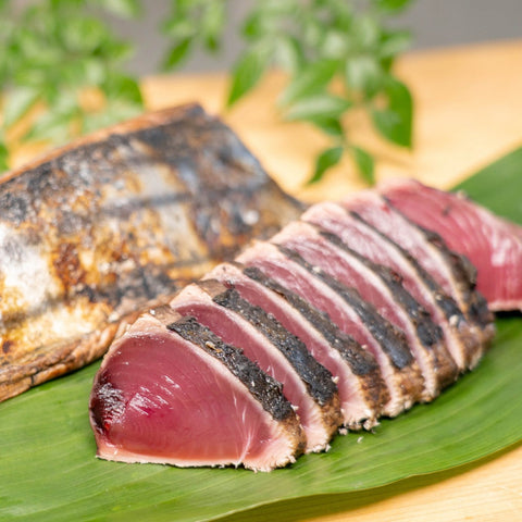 高知|一本釣り地鰹の藁焼きタタキ(旬凍)天日塩付