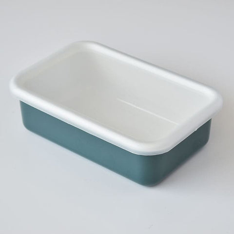 【富士ホーロー】保存容器 浅型 M(740ml)コットンシリーズ FUJIHORO