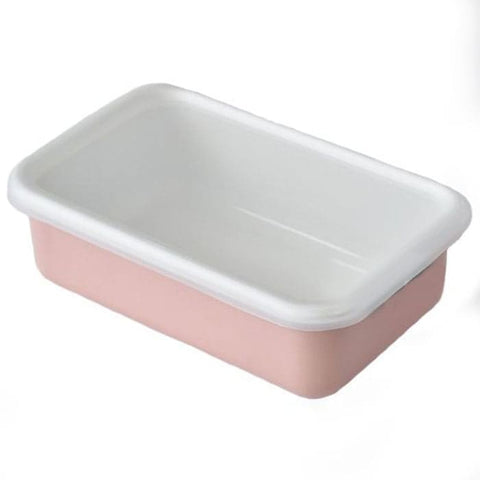 【富士ホーロー】保存容器 浅型 M(740ml)コットンシリーズ FUJIHORO