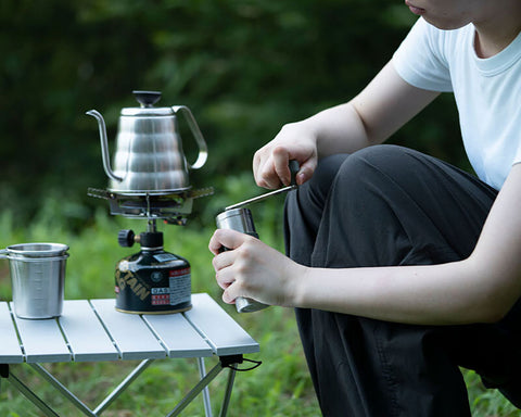 【HARIO】 OUTDOOR メタルドリップケトル・ヴォーノ(500ml) ステンレス O-VKB-70-HSV
