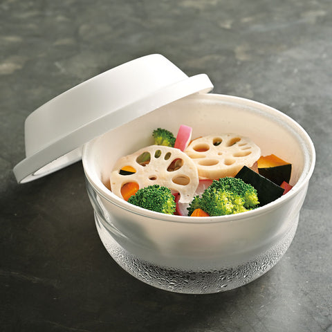 HARIO|電子レンジ調理器 蒸し器 ガラスのレンジ蒸し器