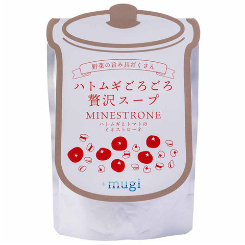 【+mugi】ハトムギごろごろ贅沢スープ・ミネストローネ （１２袋）