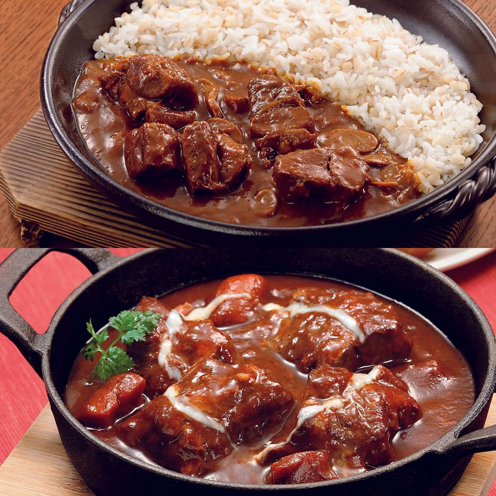 大きな牛たんシチュー＆大きな牛たんカレー ギフトセット – ミツウロコ