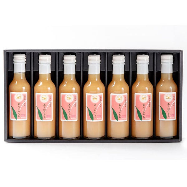 和歌山産のももを使用「あらかわの桃」（200ml×7本） – ミツウロコ