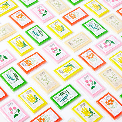 サンサンスポンジ｜フラワーラベル ハピネスカラーセット