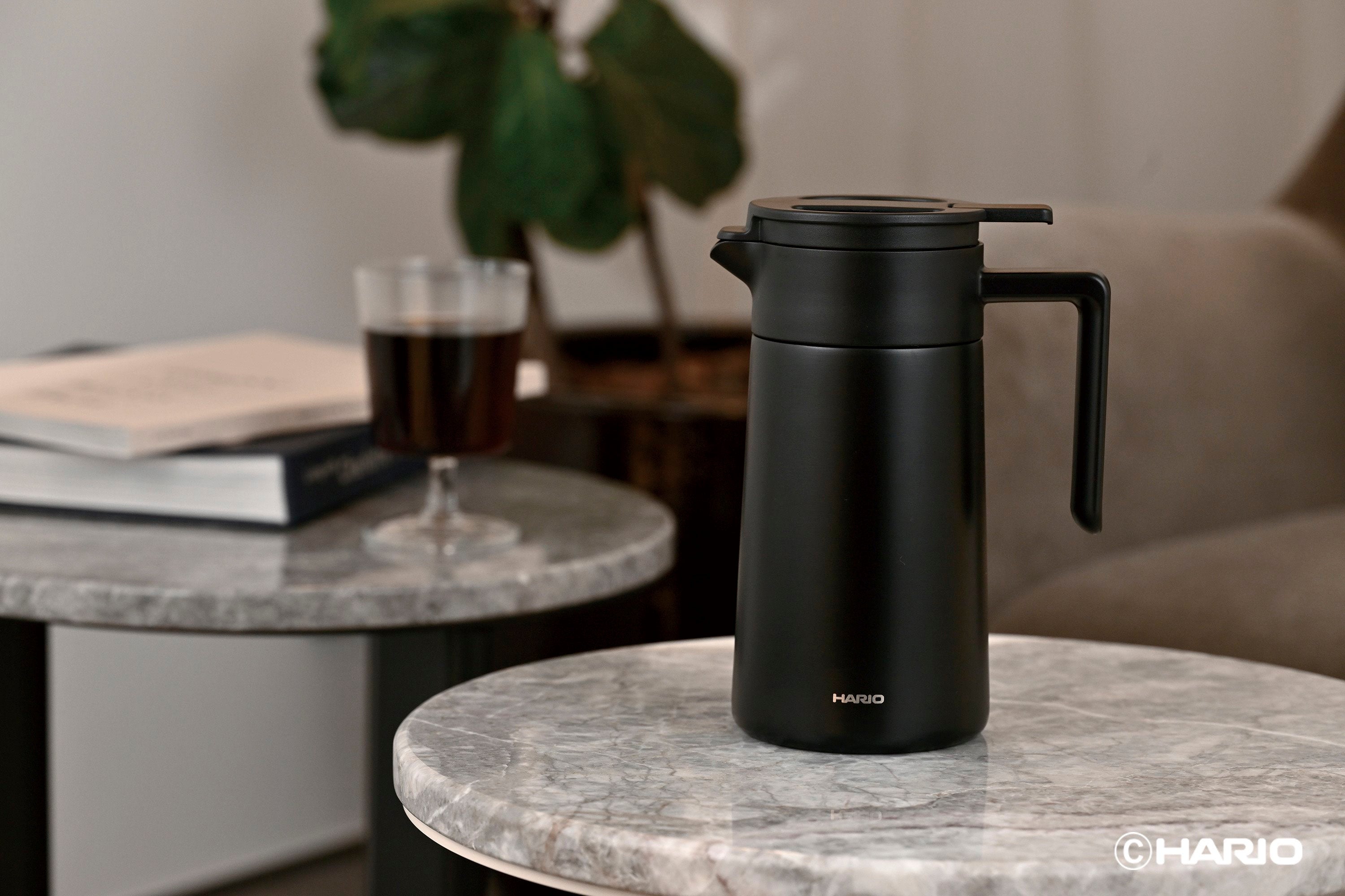 HARIO｜セラミックコーティング 真空二重保温ポット（600ml）CHP