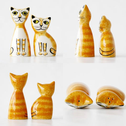 Hannah Turner｜塩コショウ入れ  Cat（GingerTabby）