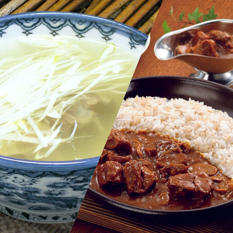 牛たん炭焼利久｜大きな牛たんカレー＆テールスープ ギフトセット（各２個）