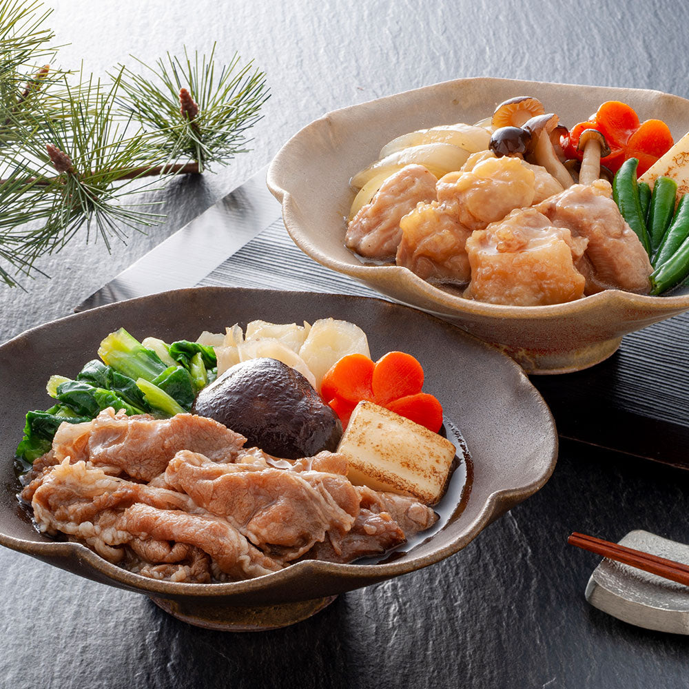 祇園又吉】 京のすき焼き膳・牛すき＆鶏すき（１人前×６個セット