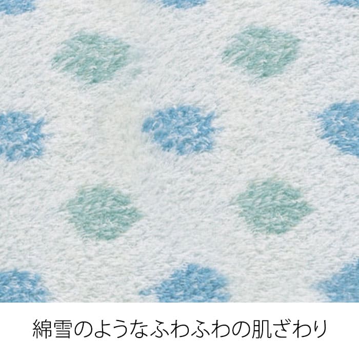 【ギフト】綿雪のようなタオル・フェイスタオル5枚 セット（ブルー）